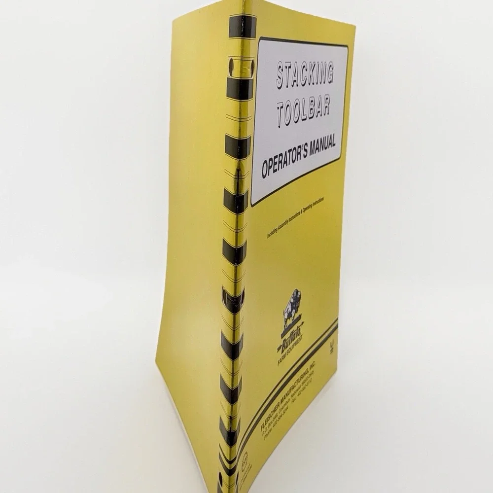 Buffalo, Fleischer Manufacturing Stacking Toolbar‎ Operators Manual